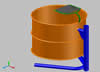 Diseño CAD Basurero/Cenicero